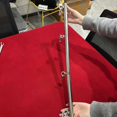 Edelstahl Verstellbar Spreizstange Spreader Bar Handschellen Fesselung Fessel 