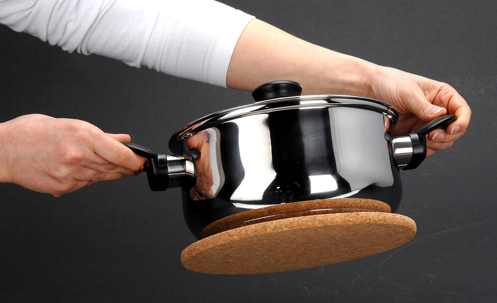 2 Stück Baumwoll-Untersetzer Für Heiße Töpfe – 18 Cm Ø, Hitzebeständig, In Katzenohren-Form, Rosa