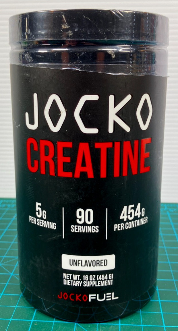 JOCKO Creatine Monohydrate Powder 400 Grams 16 Ounces Unflavored 90 Servings New