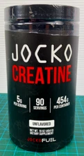 JOCKO Creatine Monohydrate Powder 400 Grams 16 Ounces Unflavored 90 Servings New