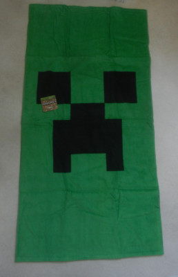 Brandneu mit Etikett Next Minecraft Creeper Strandtuch grün schwarz Urlaub