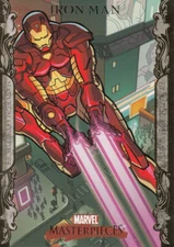 2007 Marvel Masterpieces Gold Foil Border #43 Iron Man NM/M😍😍*