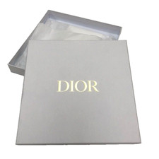 Dior Authentic Square Gift Box White Pebble Medium 10.5x10.5x1.5