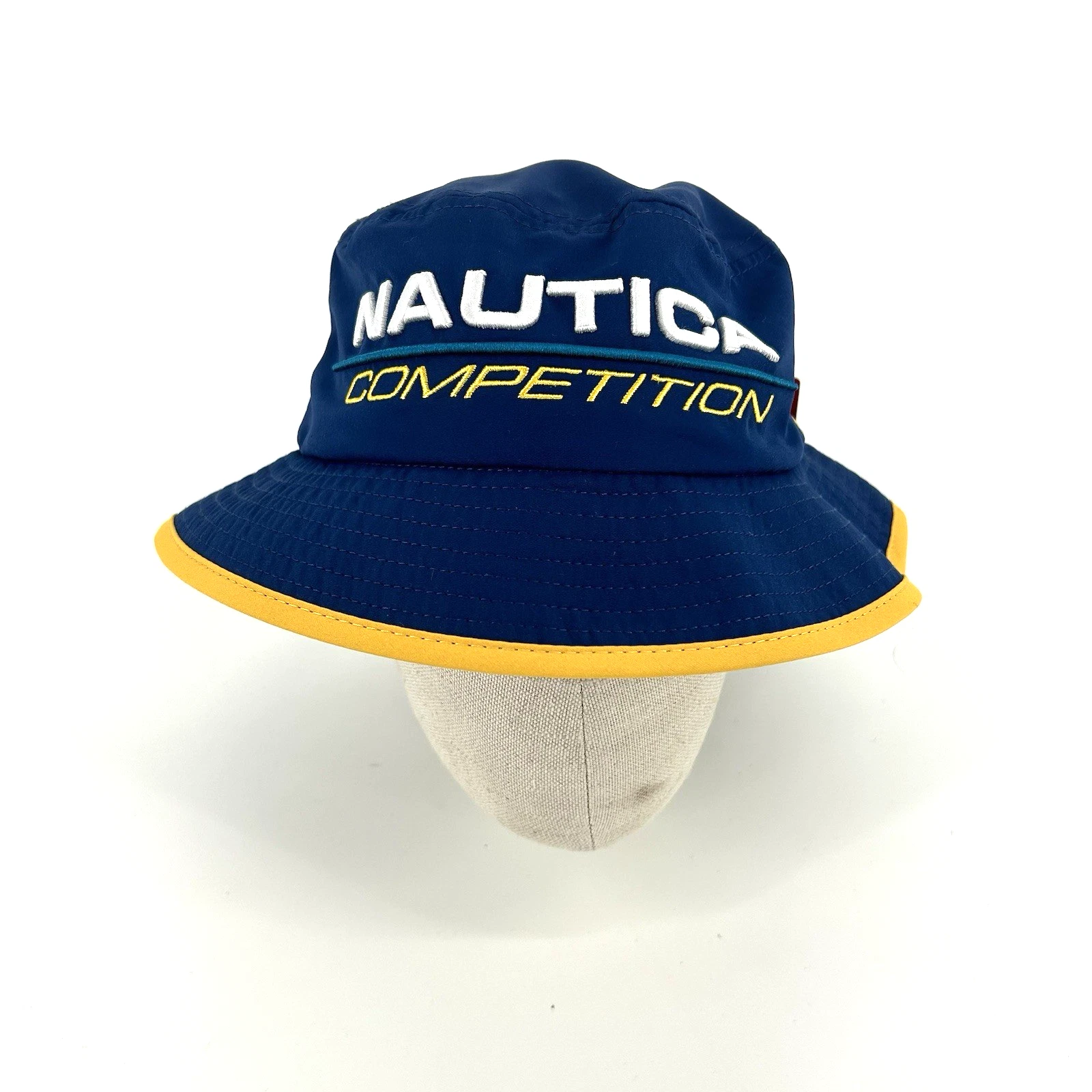 Nautica Competition Bucket hat Blue Yellow Festival Rave Unisex One size BNWT