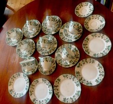 Montrose Gladstone Bone China  32pc set tea/coffee service with side plates