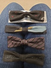 Vintage Bow Ties Clip On 4 Ormand Beauche Wembles Royal Rust