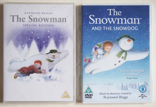 2 DVD BUNDLE / THE SNOWMAN & THE SNOWMAN AND THE SNOWDOG / RAYMOND BRIGGS / R2  - Foto 1 di 2