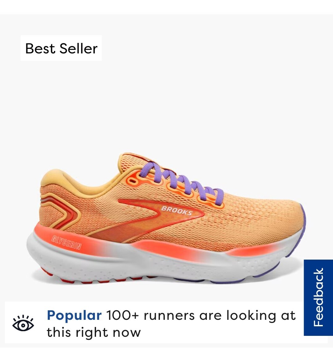 Brooks Glycerin 21 , Size 8