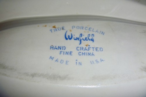 Winfield porcleain Ashtray fine china hand crafted USA green - Picture 4 of 4
