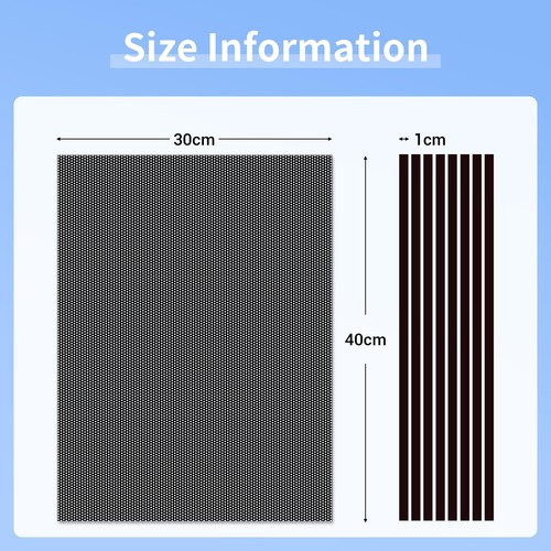 Staubfilter PC 400 x 300 mm DIY PC Gehäuse Staub Mesh Filter Abdeckung Staubd... - Afbeelding 2 van 7