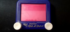 Ohio Art Travel Pocket Etch A Sketch Purple, Creative Magic Screen Draw Game Toy