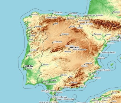 Topographic Map Of Spain Spain Topo Gps Map For Garmin Devices | Ebay