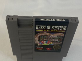 1990 Vintage Nintendo NES Wheel of Fortune Family Edition Video Game Cartridge