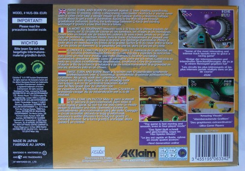 EXTREME G NINTENDO 64 PAL NUOVO, NEW - Foto 2 di 6