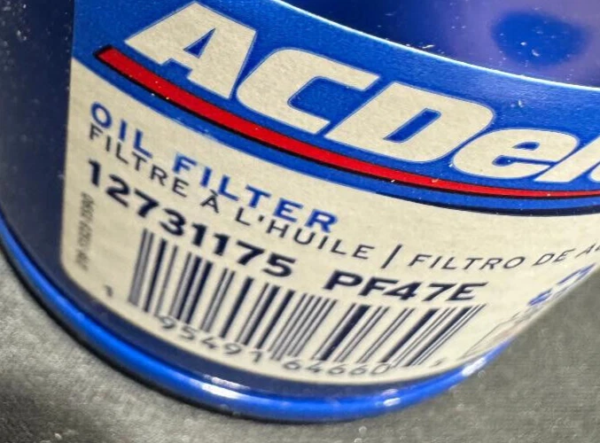 Filtro de aceite de motor Pontiac Sunbird 1990-1994 3/11,4 caudal p/n 12731174 OEM Foto 3 de 4