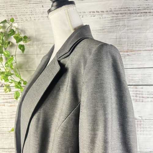 Tahari Blazer Jacket sz 16 Classic Gray Pockets Suit Career Professional Church - Picture 10 of 14