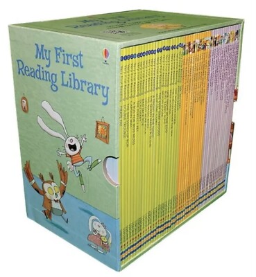 My First Reading Library by Usborne ~ 50 Learning to Read Books Box Set ~ NEW!