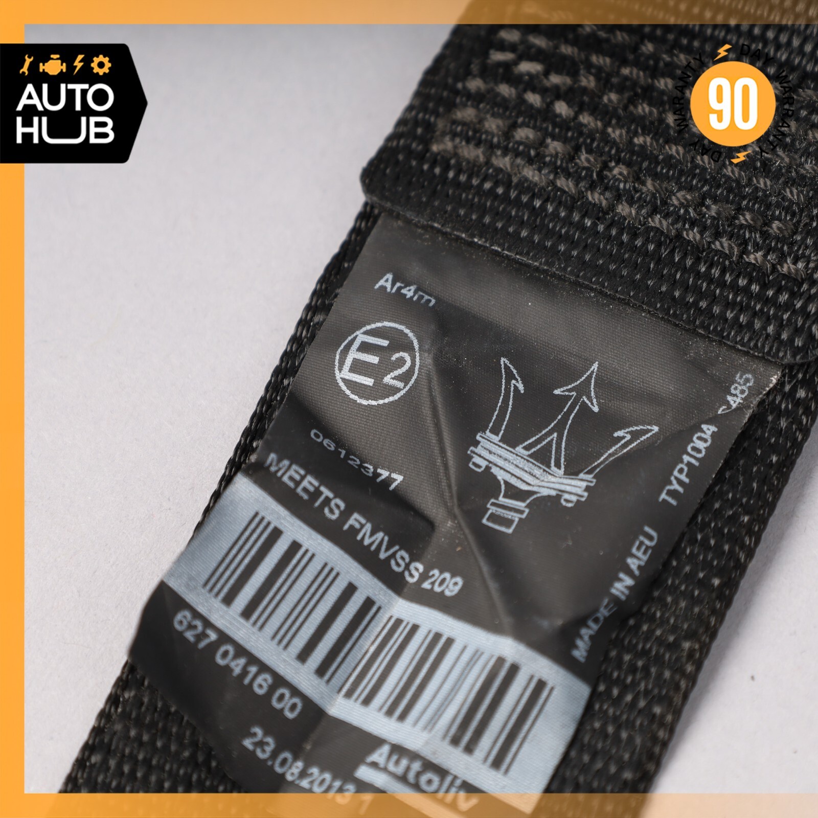 14-22 Maserati Ghibli M157 Rear Left or Right Side Seat Belt Black OEM