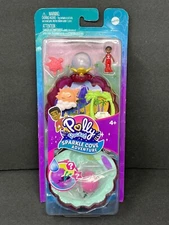 Polly Pocket Sparkle Cove Adventure Beach Compact Playset w/ Micro Doll NIB New