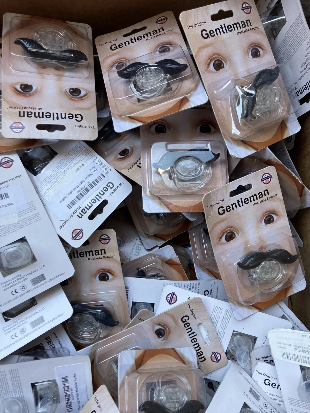 American Retail Products Pacifier Mustache Baby Pacifier - 20 Pacifiers Bulk Lot
Opens in a new wind