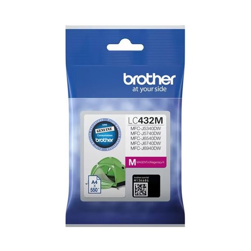 Brother LC-432 Black Cyan Magenta Yellow Ink Cartridge LC432 Value Pack Option - Picture 4 of 6