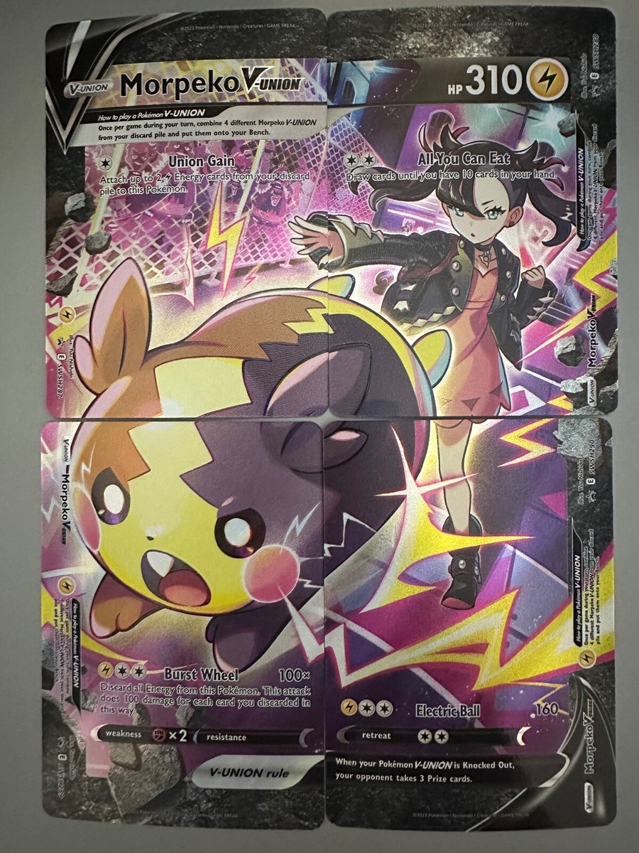 Pokemon TCG - Morpeko V-UNION (Full Set) - SWSH287/288/289/290