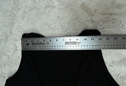 Robert Kitchen Canada Womens Round Neck Textured Tunic Tank Top Size Small Black - Picture 6 of 8