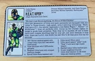 GI Joe ARAH – RARE Original Vintage 1993 Cobra HEAT Viper v2 File Card –