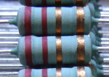 2 pcs  2.2 ohm 2W wire wound Power Resistors.with flameproof coating