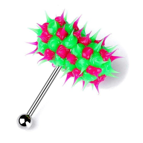 Vibrating Tongue Bar Jewelry Piercing Tongue Unisex Body Piercing Barbell - Picture 13 of 22