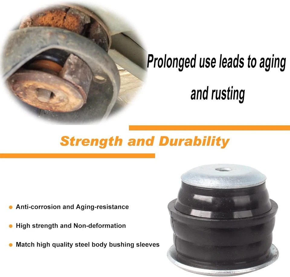 Body Cab Mount Bushing Kit For 08-16 Ford F250 F350 Super Duty 2WD 4WD KF04060BK - Image 4 of 4