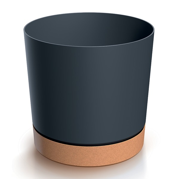 Prosperplast Blumentopf BlumenküBel Aus Kunststoff Tubo 23,9 Cm Anthrazit-image