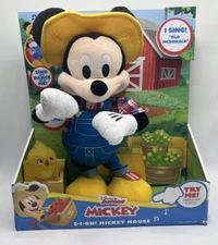 Disney Junior E-I-Oh! Mickey Mouse Interactive Plush Toy Sings "Old McDonald"