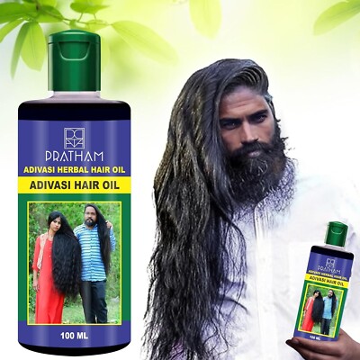 Natural Adivasi Hair Growth Oil Veganic Natural Hair Growth Oil Hair Care 100ml