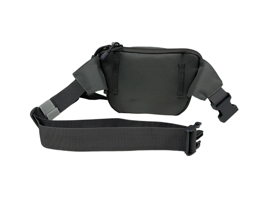 Grey Fanny Pack Waist Travel Bag for Mountain Bike MTB Cycling