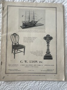 C.W. Lyon Inc. vintage Catalog 1953