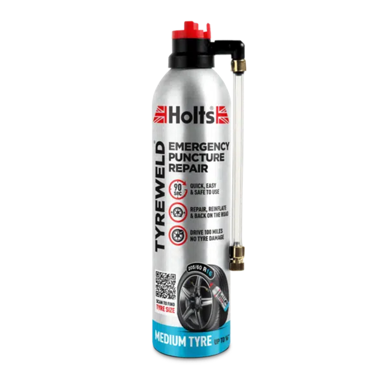 HT3YA Tyreweld 400ml x4 Seals & Inflates Tyres Puncture Repair Easy Use By Holts - Image 4