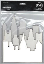 Bare Elements CITY ACCORDION CHIPBOARD ALBUM scrapbooking READY TO DECORATE!