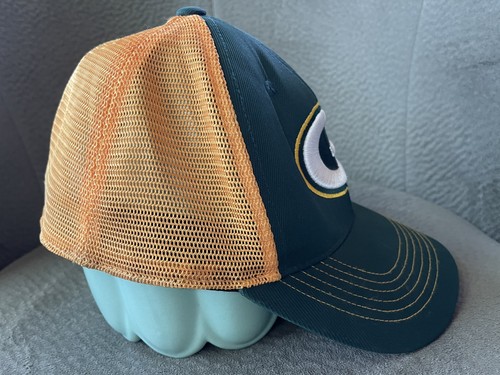 Green Bay Packers Pro Line NFL One Size Stretch Trucker Hat Cap Mesh Back Green - Picture 3 of 7