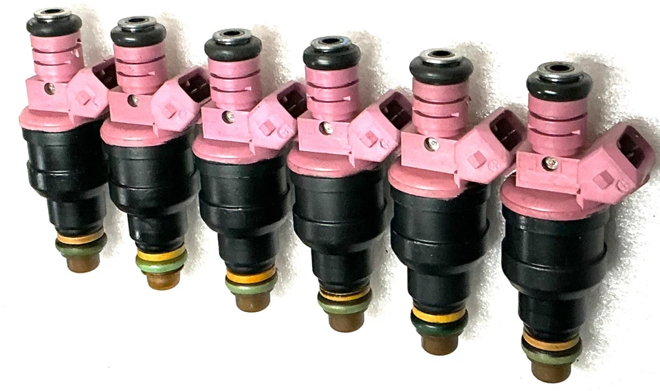 Inyectores de combustible 6X 22LB Bosch 4 orificios para Dodge B1500 B2500 Dakota Durango Ram 3.9 Foto 3 de 4