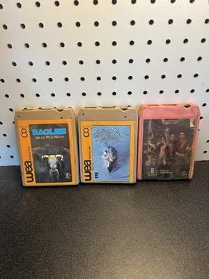 Vintage Eagles 8 Track Lot of 3 Desperado Greatest Hits 2 WEA Italian Pressings