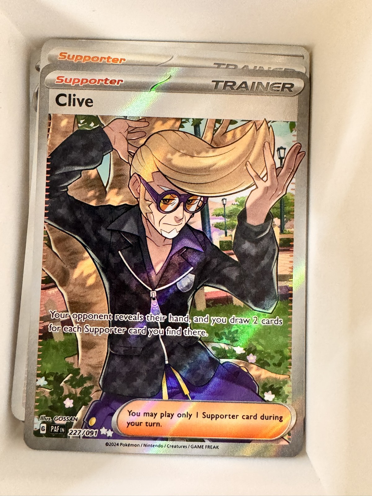 clive pokemon card value Clive 236/091 SV: Paldean Fates Holo for sale online