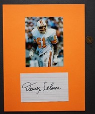 Tampa Bay Buccaneers Star Dewey Selmon hand signed autographed card & photo set-