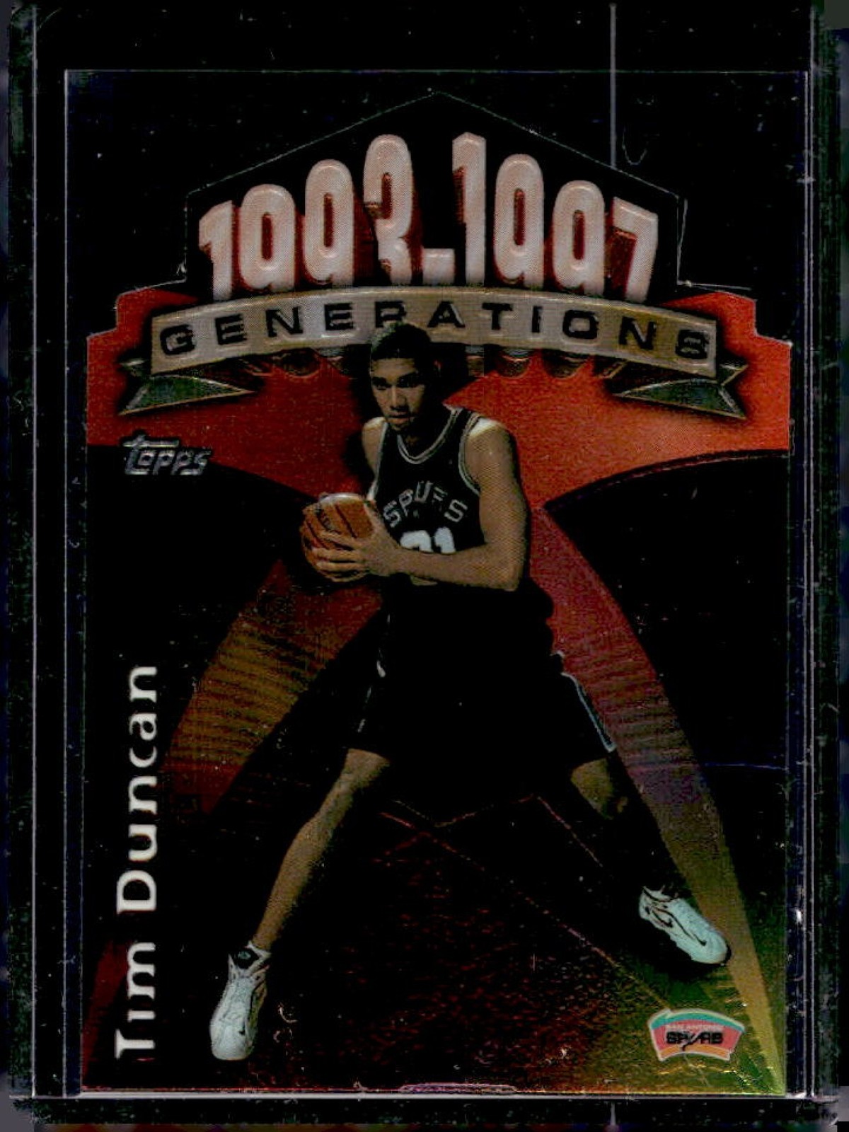1997-98 Topps Tim Duncan Generations Rookie RC #G28 Spurs