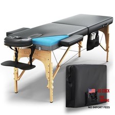 Memory Foam Massage Table Premium Portable Foldable Massage Bed Height
