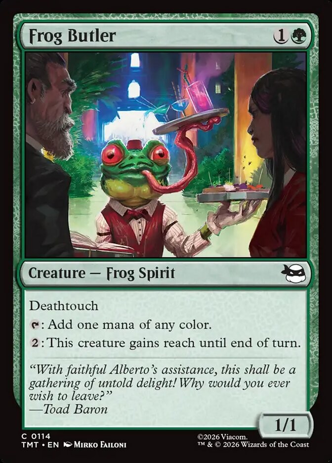 MTG Magic the Gathering Frog Butler (114/343) Teenage Mutant Ninja Turtles LP