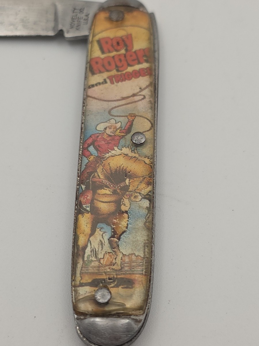 Vintage Roy Rogers And Trigger Single Blade Knife | eBay