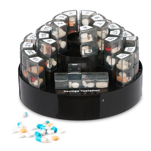 Tablettenbox Tablettenorganizer Pillendose Medikamentendosierer Supplement-Box - Bild 1 von 8