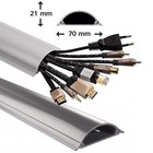 Hama PVC Kabelkanal selbstklebend Kabel-Leiste Sockel Wand Fußbodenkanal TV PC