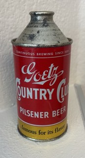 Goetz Country Club Cone Top Beer Can M. K. Goetz St. Joseph MO